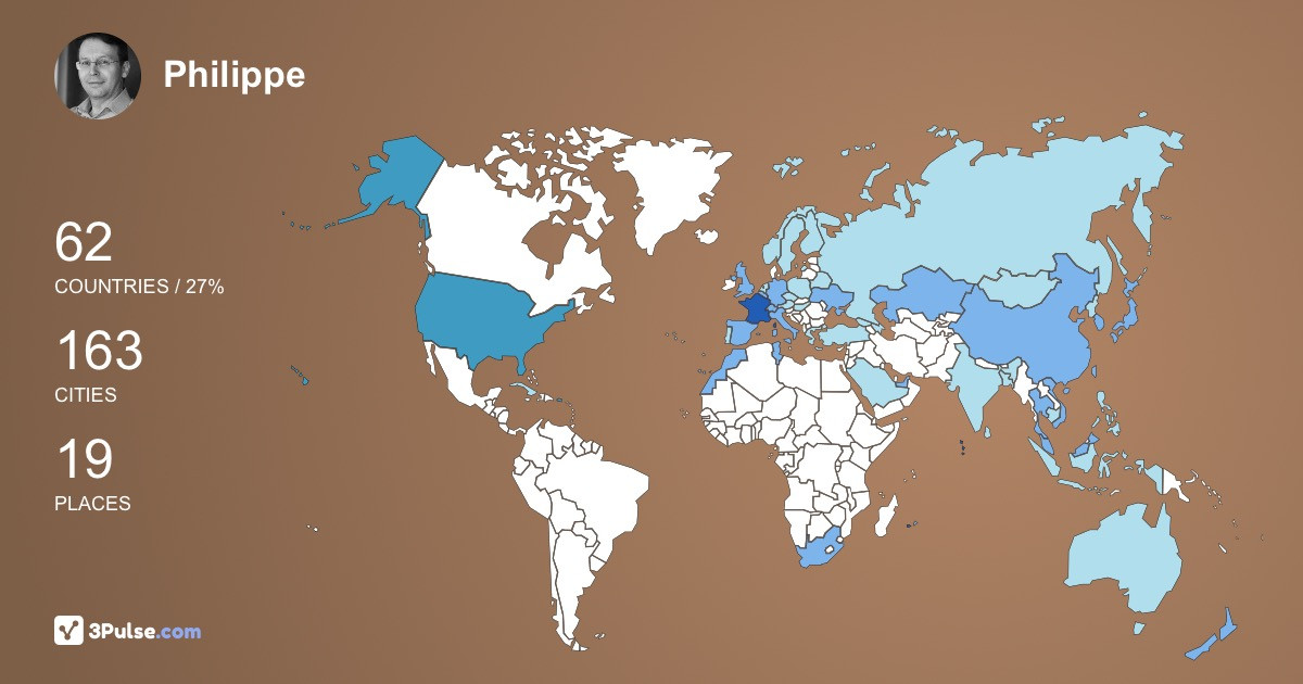 Изображение Карты путешествий Philippe Peters