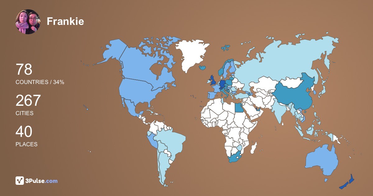 Изображение Карты путешествий Frankie Lee