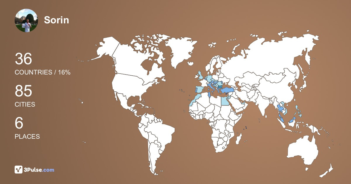 Sorin Crisan's Travel Map Image