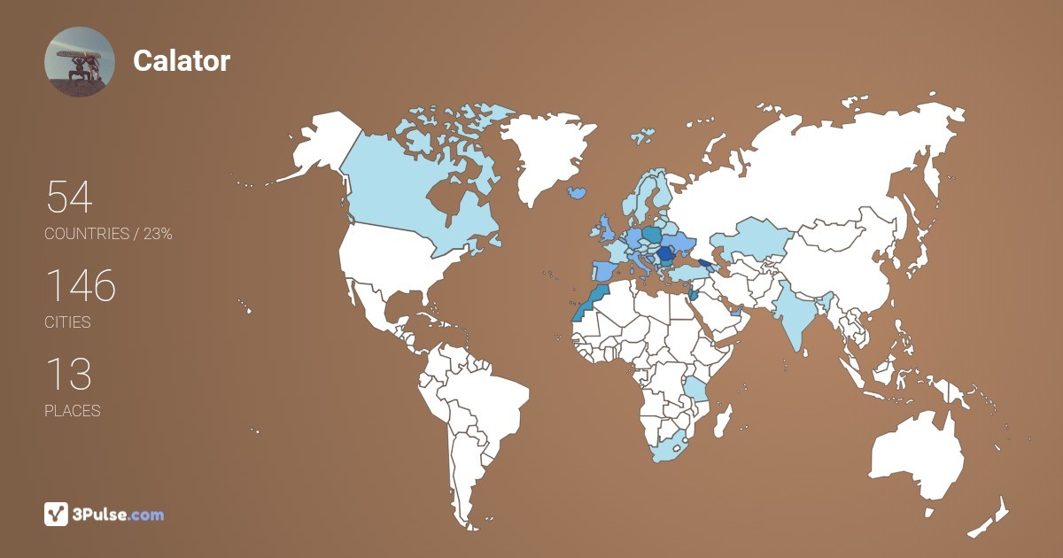 Изображение Карты путешествий Calator Haihui