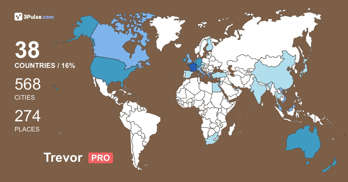 Изображение Карты путешествий Trevor Lunney