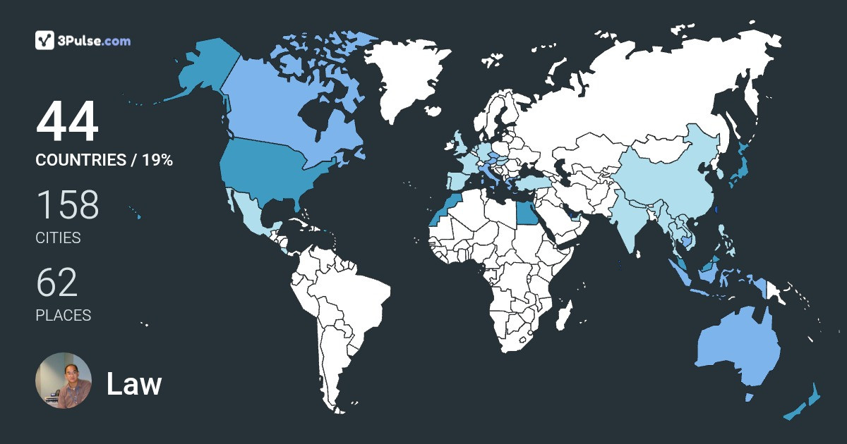 Law Chong's Travel Map Image