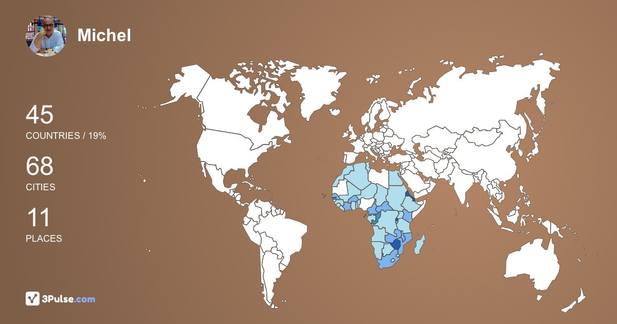Изображение Карты путешествий Michel Filliau
