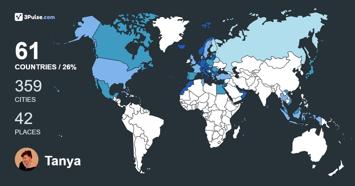 Изображение Карты путешествий Tanya Jortikka
