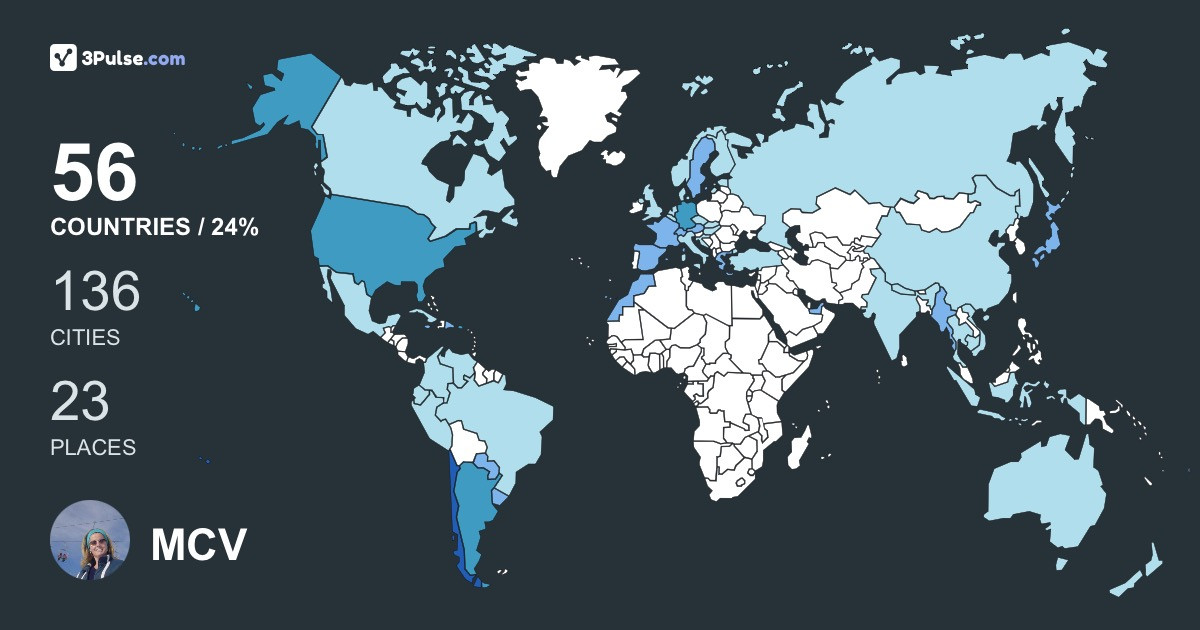 MCV's Travel Map Image