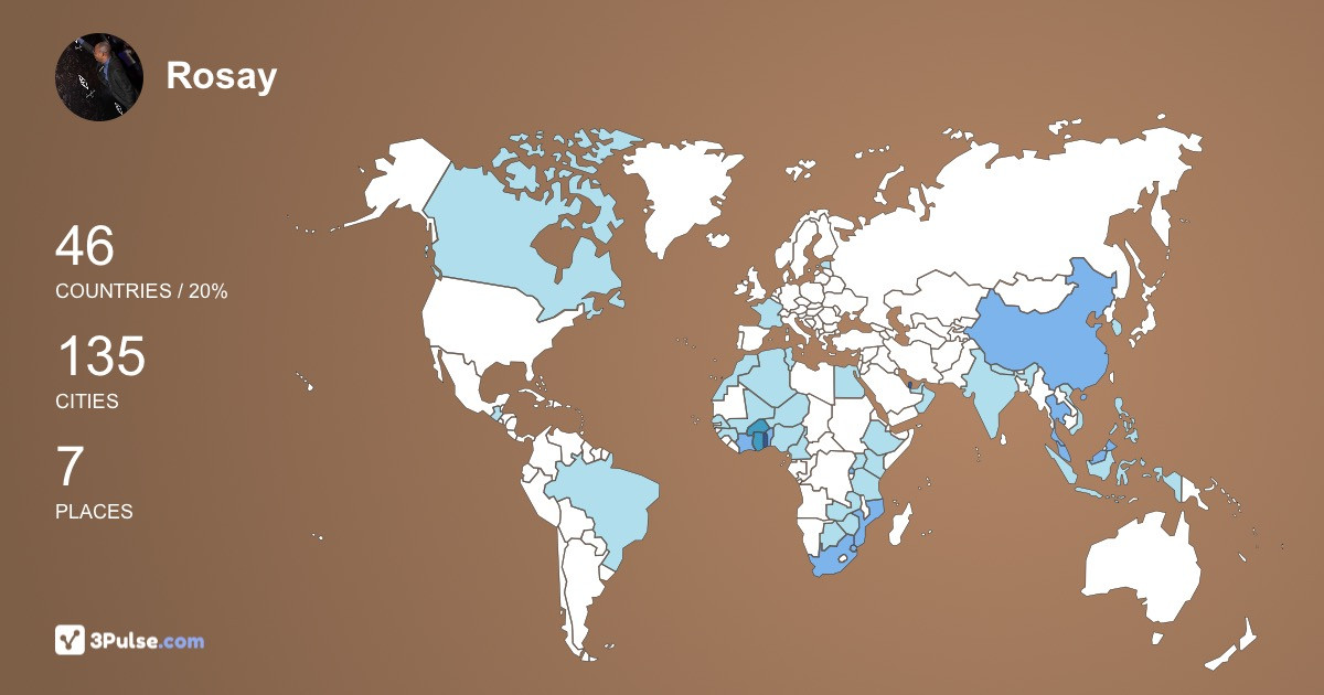 Rosay Manu's Travel Map Image