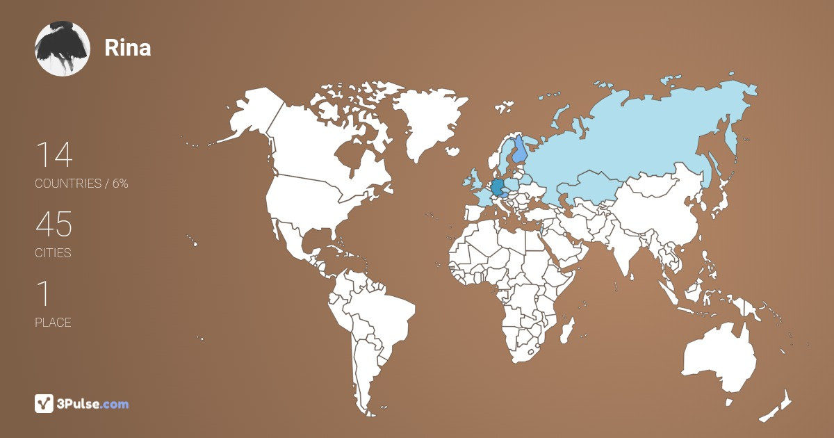 Изображение Карты путешествий Rina Ginzburg