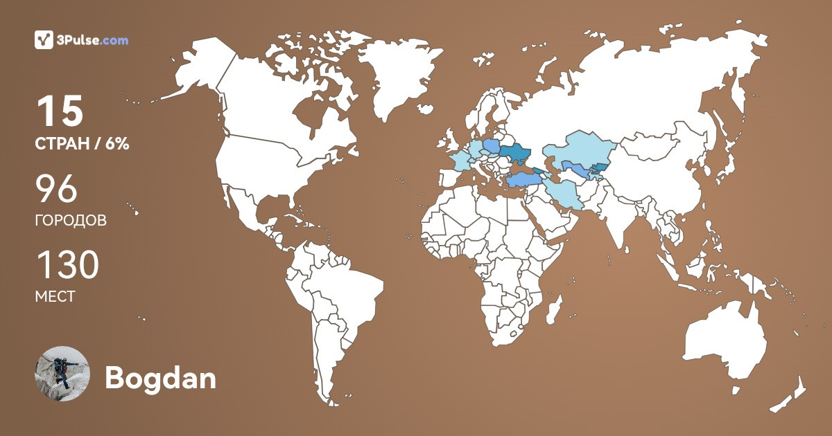 Изображение Карты путешествий Bogdan Kudriashov