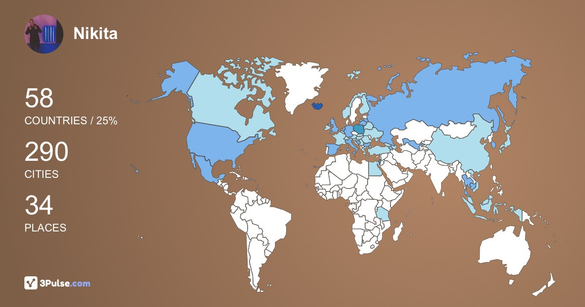 Изображение Карты путешествий Nikita Comandante