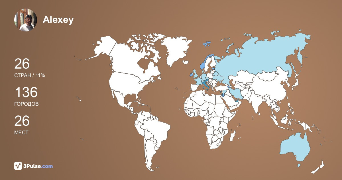 Изображение Карты путешествий Alexey Dolgov