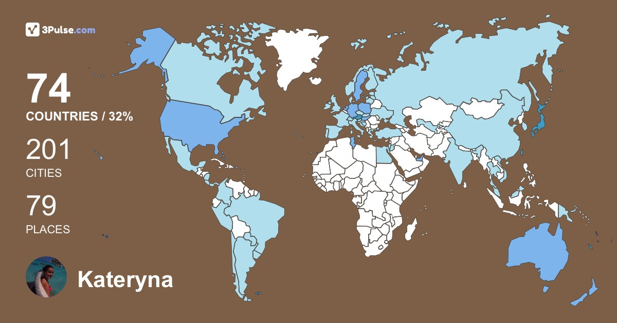 Изображение Карты путешествий Kateryna Ryzhykova