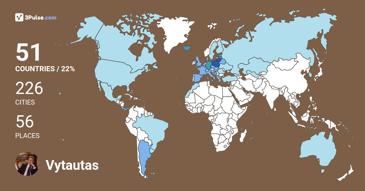 Изображение Карты путешествий Vytautas