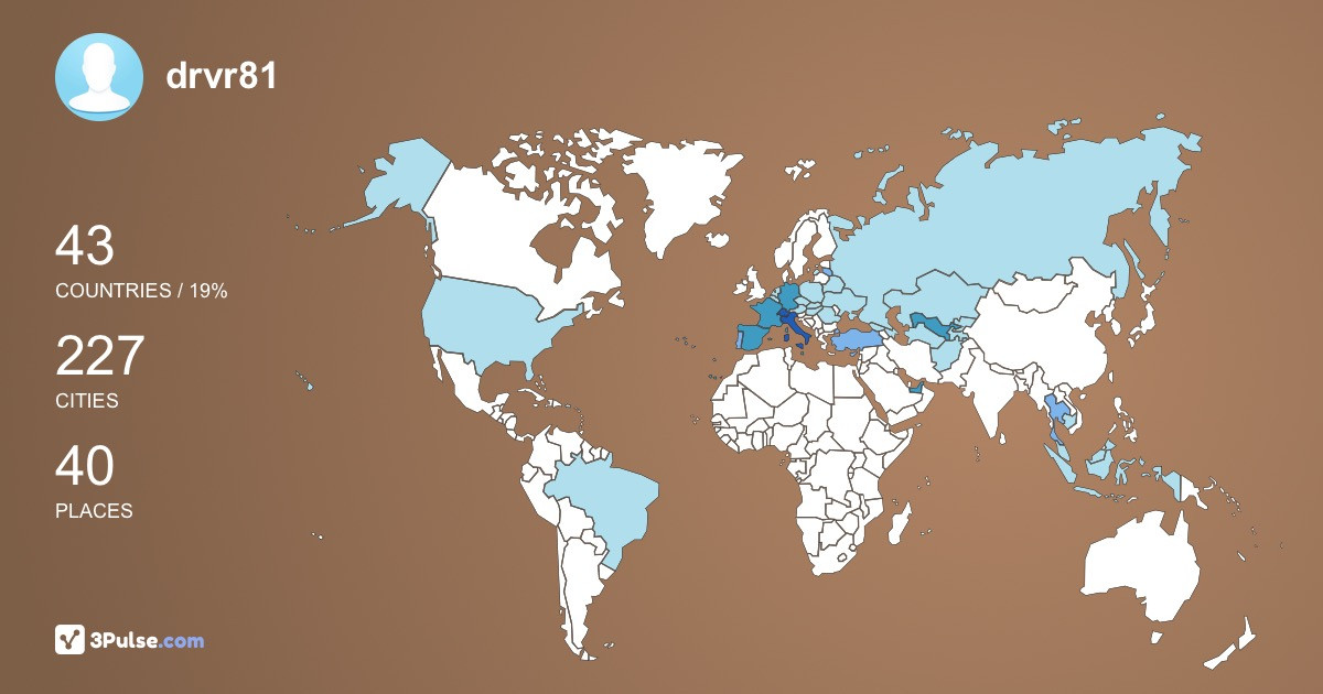 Изображение Карты путешествий drvr81