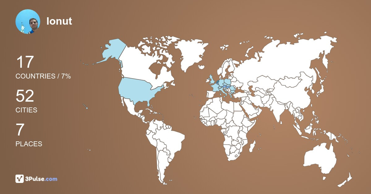 Ionut Astratiei's Travel Map Image