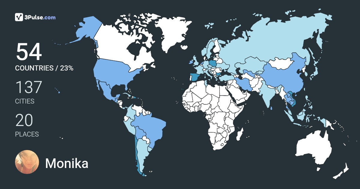 Изображение Карты путешествий Monika Olender