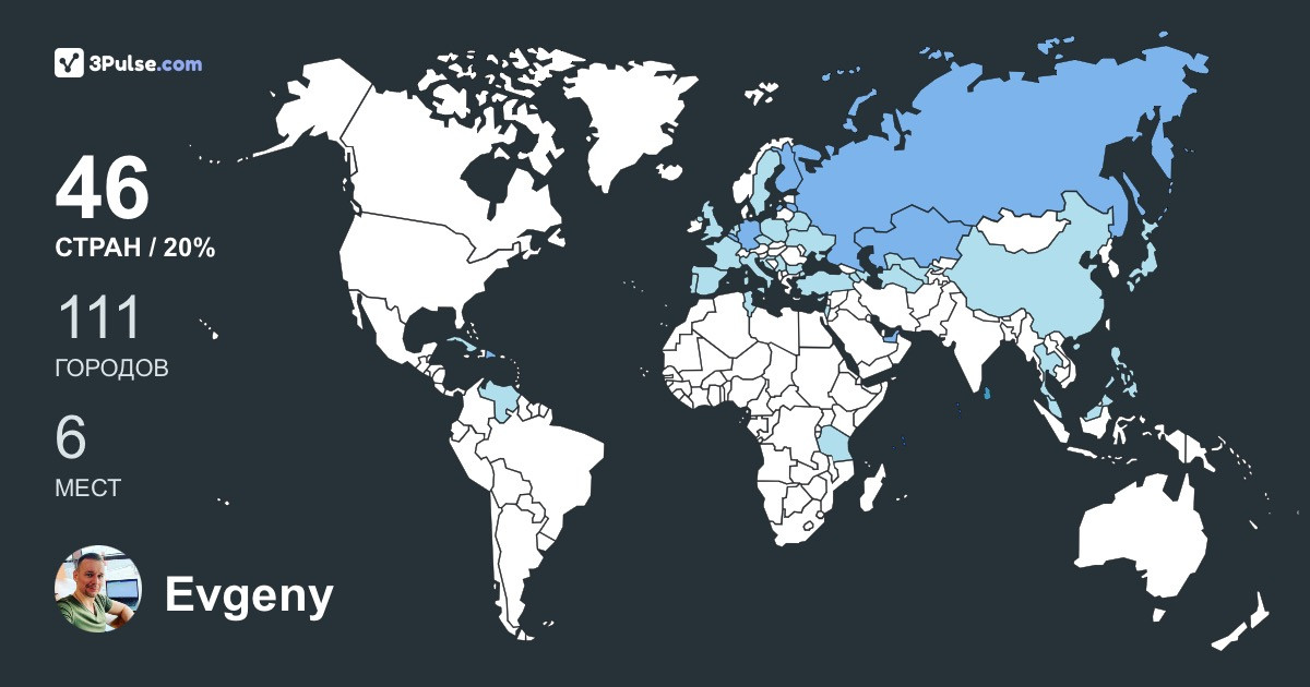 Evgeny Motylev's Travel Map Image