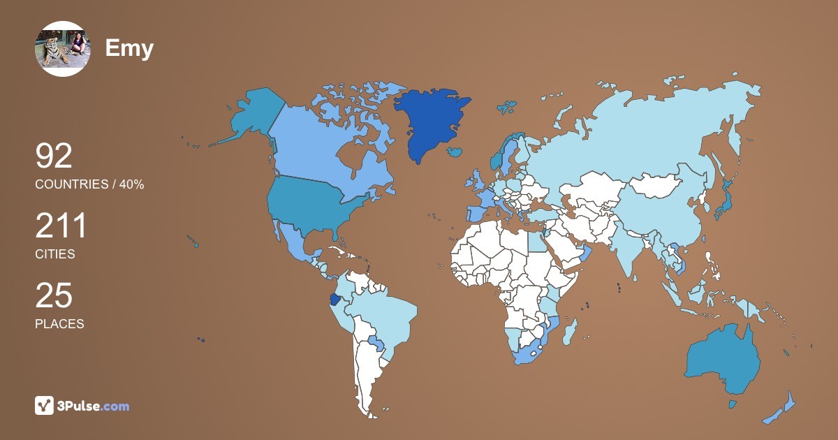 Изображение Карты путешествий Emy Xu