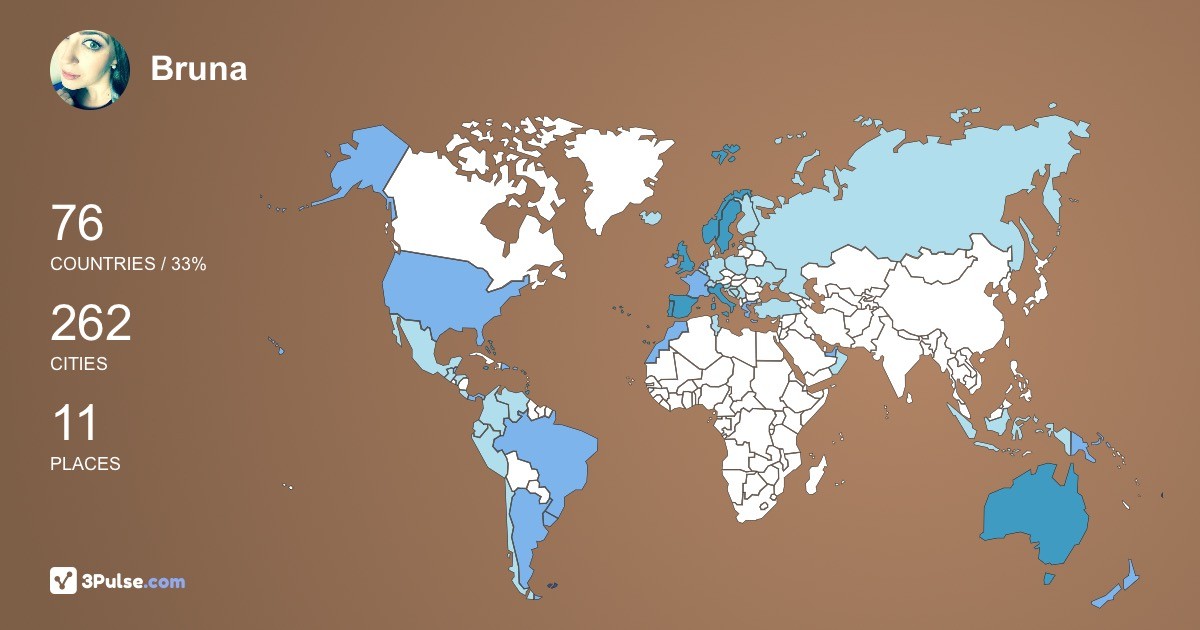 Изображение Карты путешествий Bruna Bongiorno