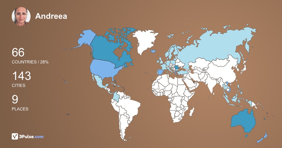 Andreea Comi's Travel Map Image