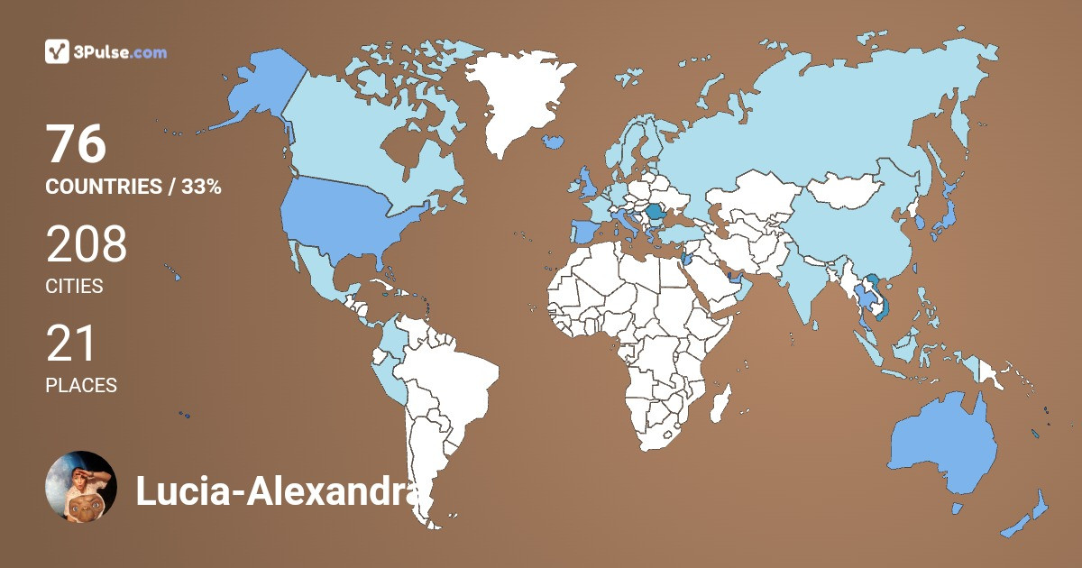 Lucia-Alexandra Ene's Travel Map Image