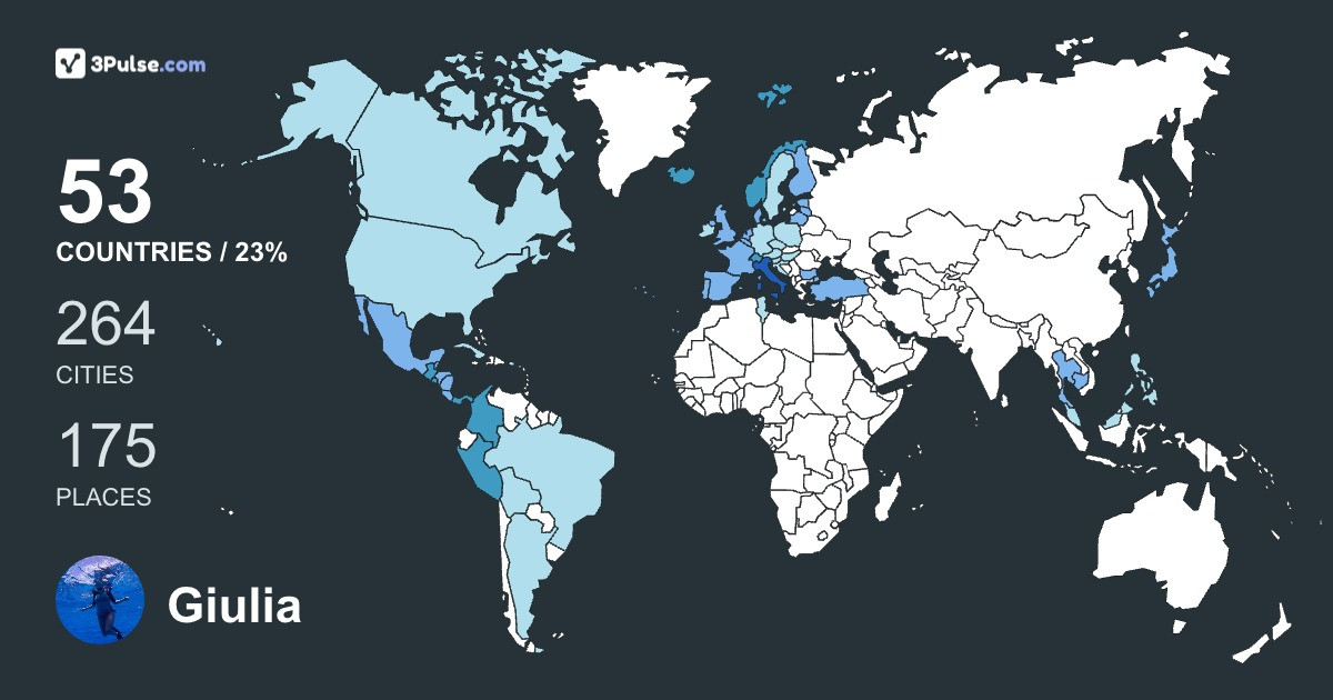Giulia Testa's Travel Map Image