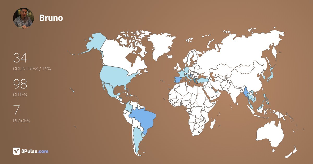 Изображение Карты путешествий Bruno Santos