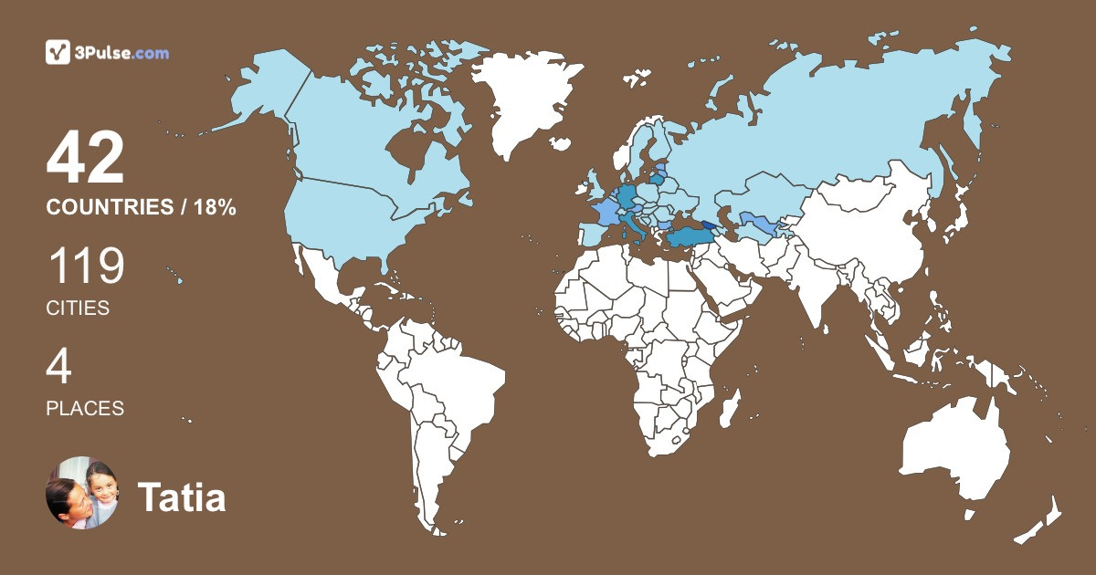 Tatia Nonikashvili's Travel Map Image