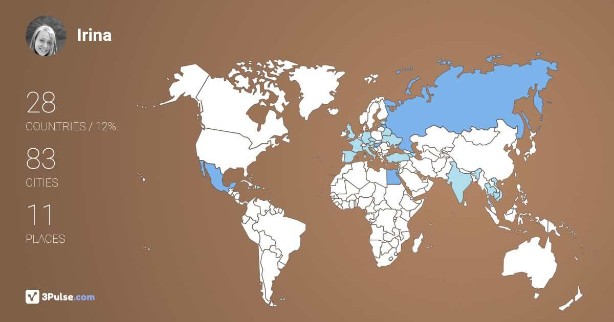Изображение Карты путешествий Irina Gribanova