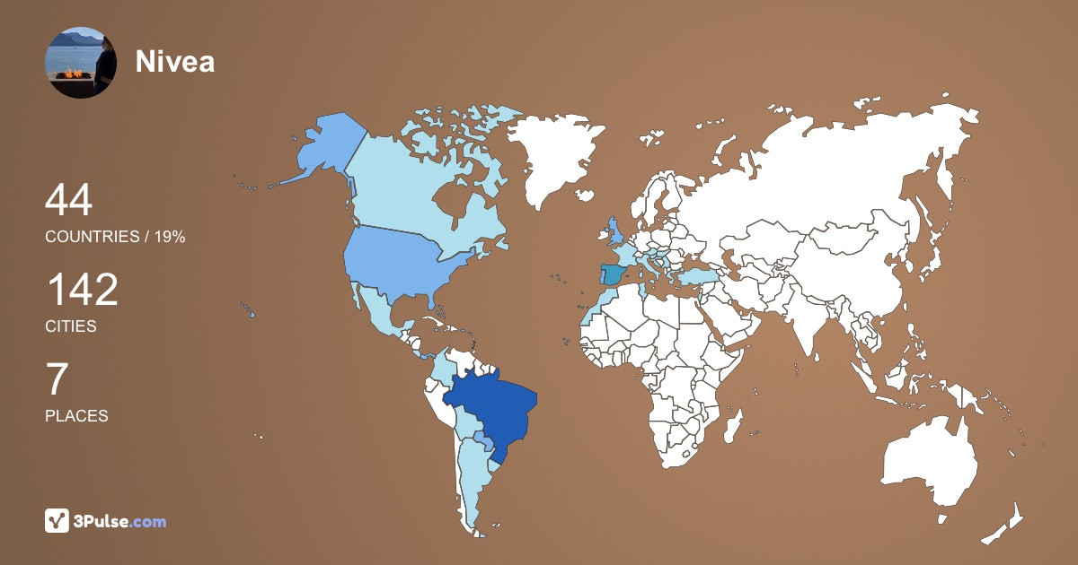 Nivea Diehl's Travel Map Image