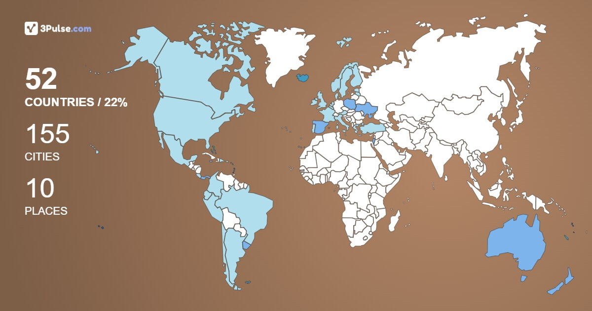 kvasolka's Travel Map Image