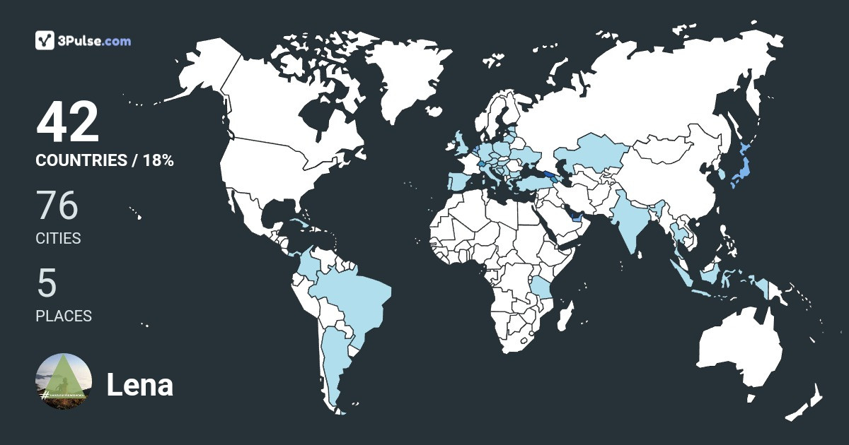 Изображение Карты путешествий Lena Grdzelishvili