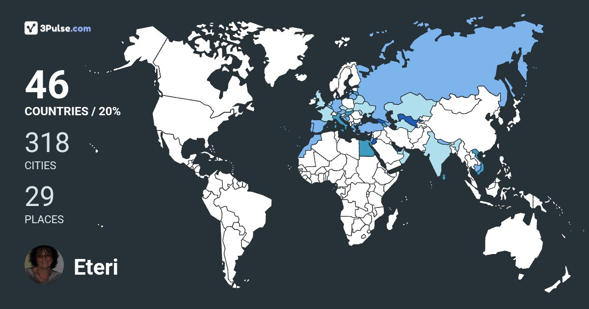 Eteri Sajaia's Travel Map Image