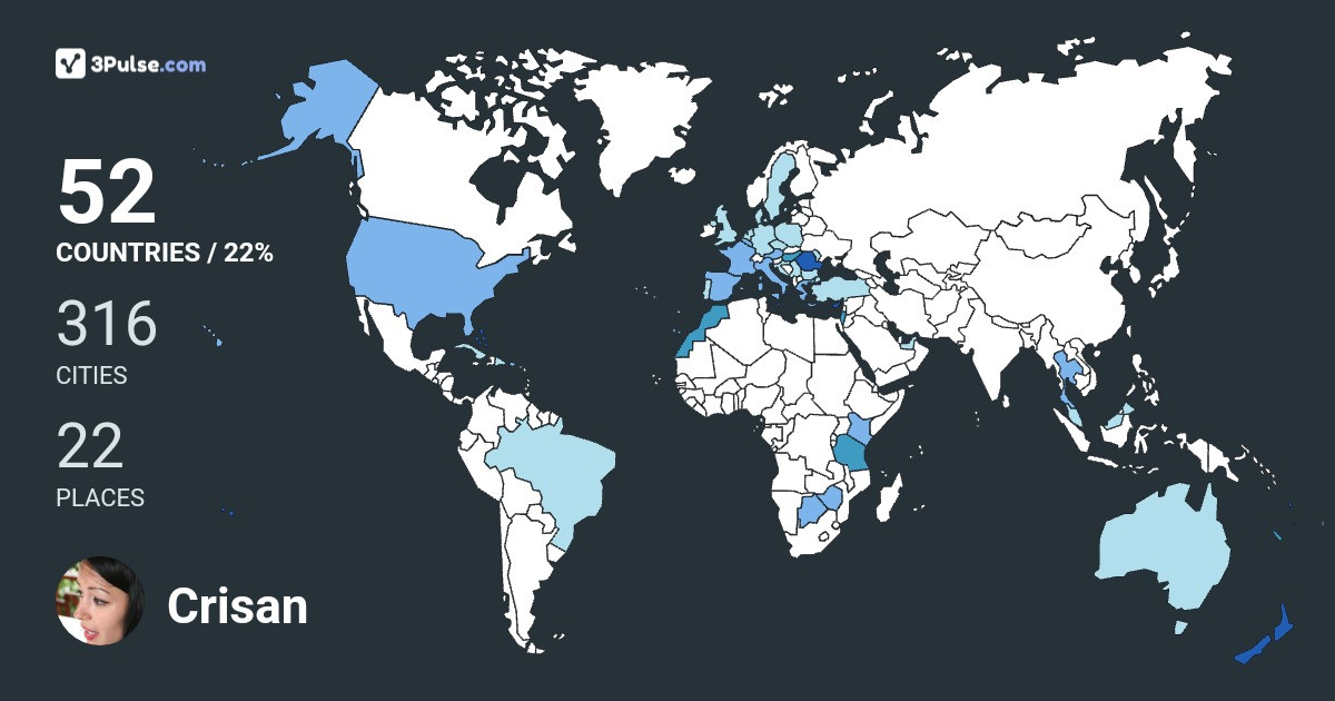 Crisan Giorgiana's Travel Map Image