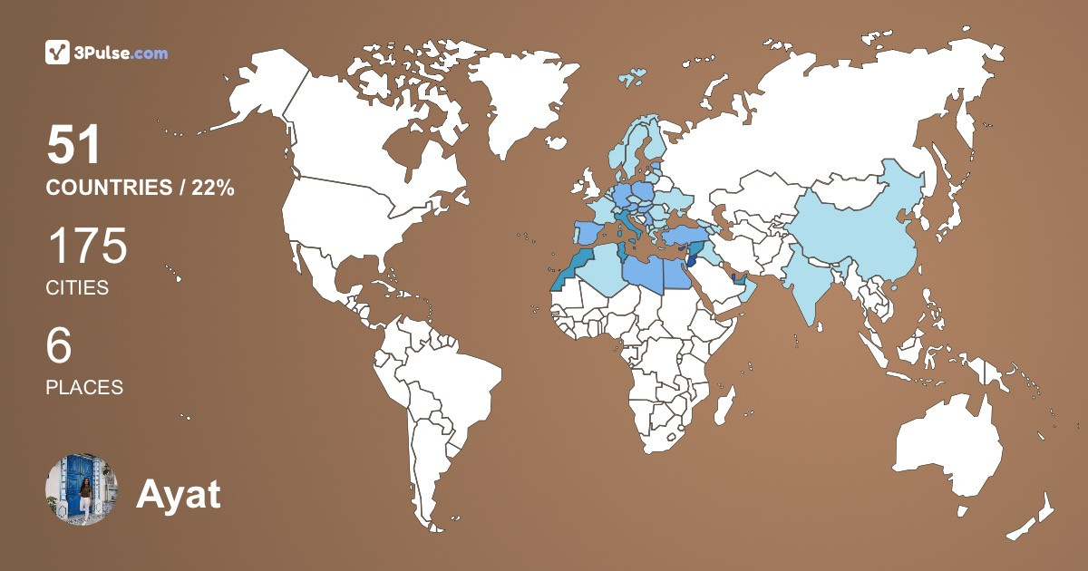 Изображение Карты путешествий Ayat Qutaishat