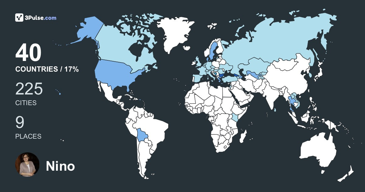 Изображение Карты путешествий Nino Khetsuriani
