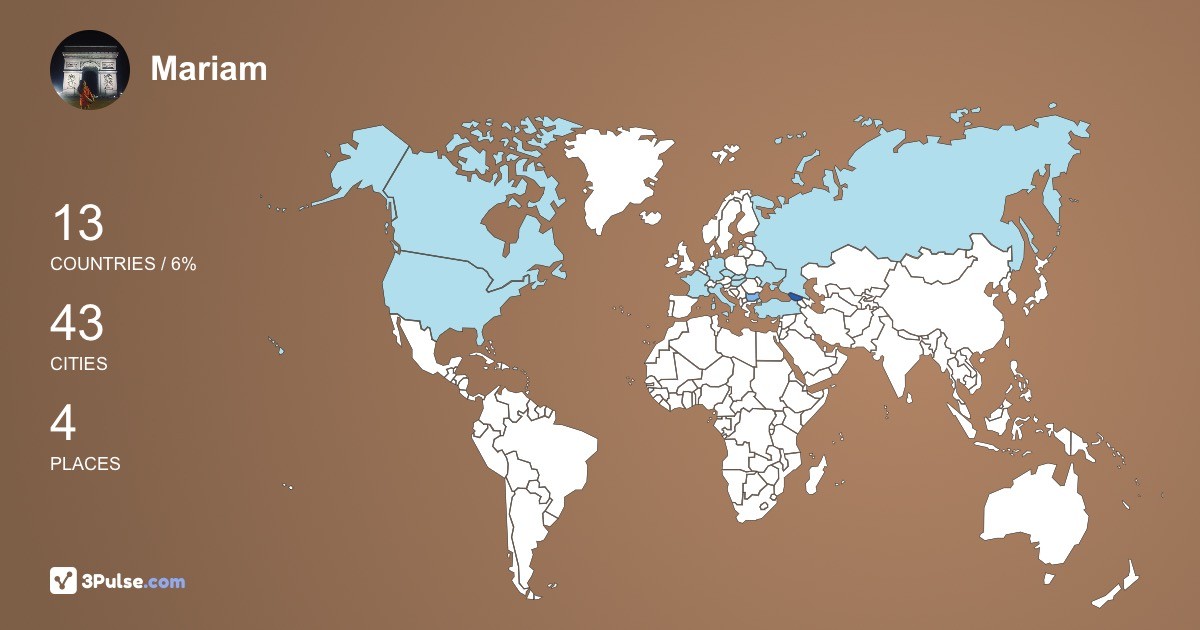 Изображение Карты путешествий Mariam Kruashvili