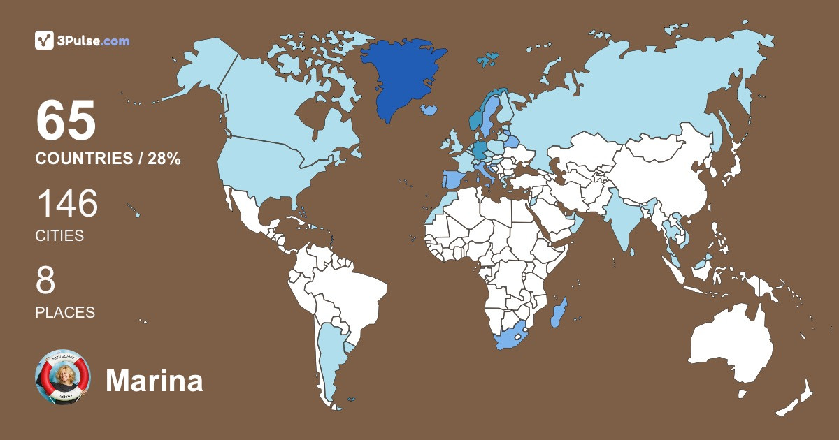 Marina Kugelmann's Travel Map Image