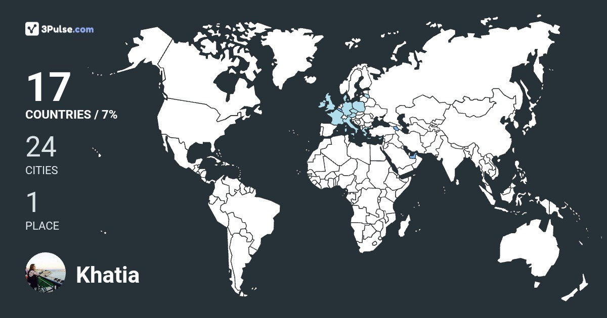 Khatia Matkava's Travel Map Image