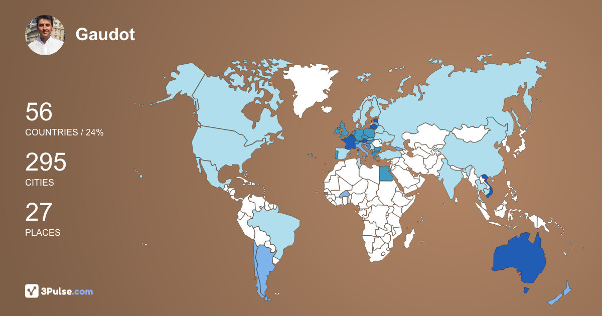 Изображение Карты путешествий Gaudot Edouard