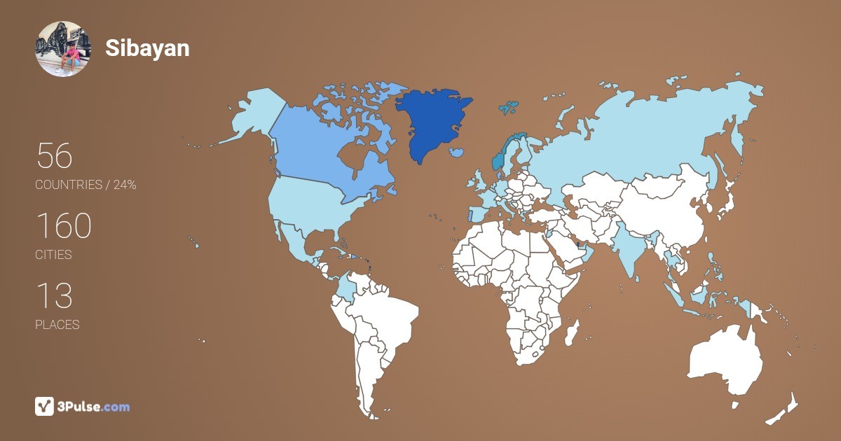 Изображение Карты путешествий Sibayan Mendoza