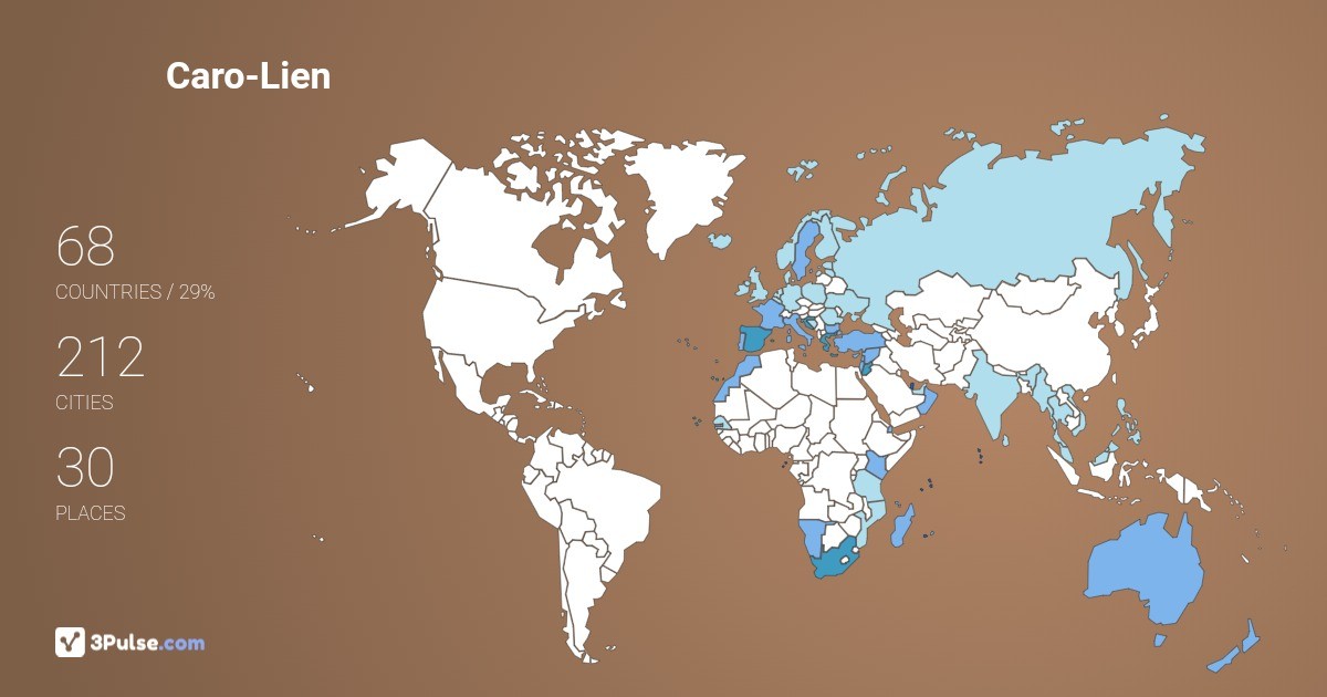 Caro-Lien Gerber's Travel Map Image