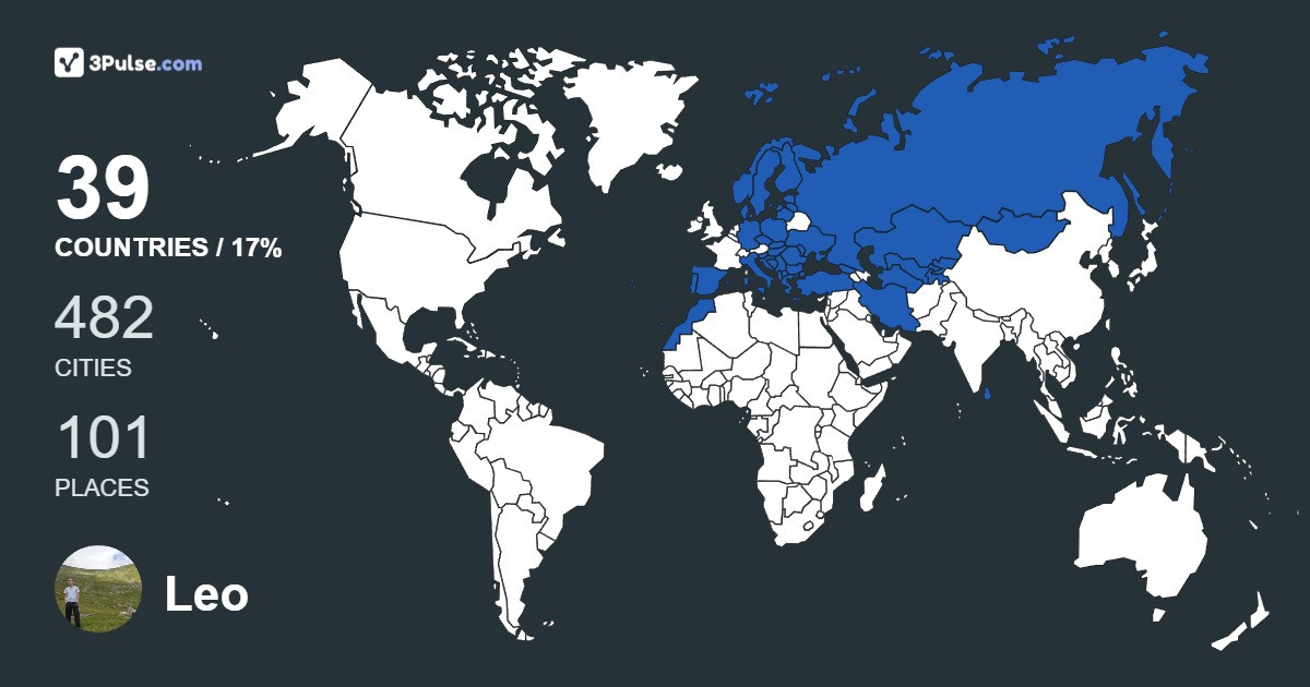 Leo Alexa's Travel Map Image