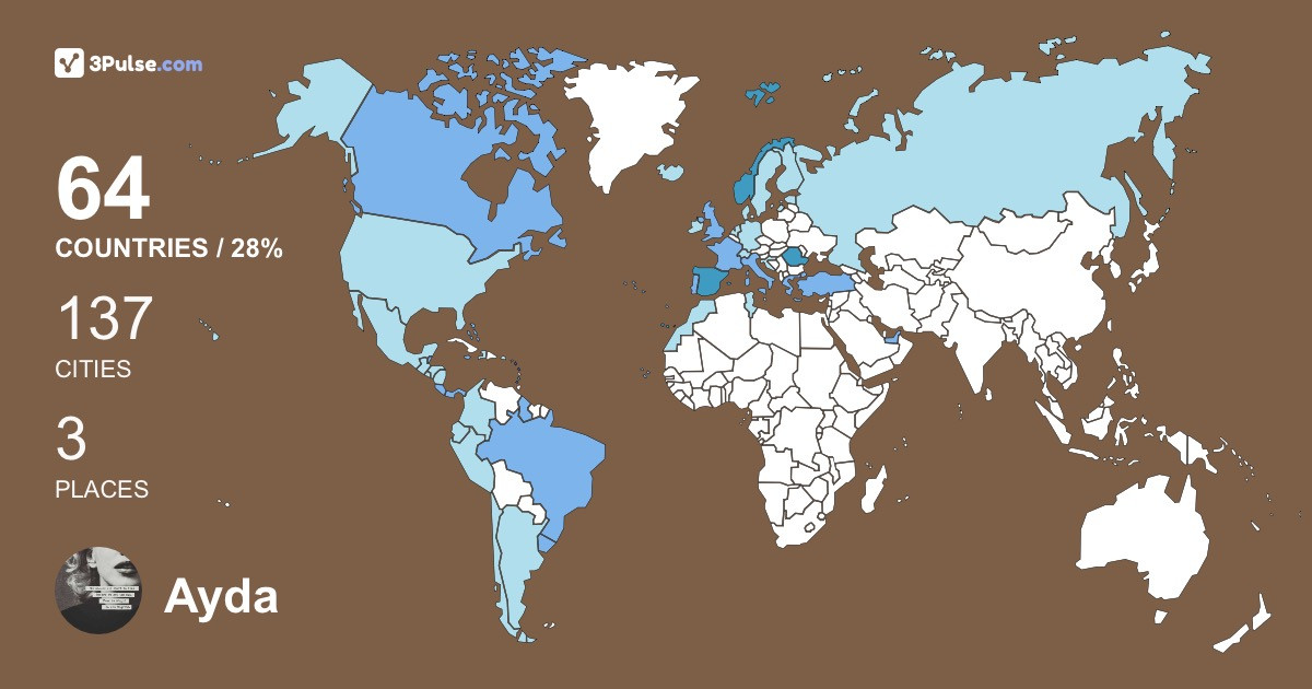 Ayda Serban's Travel Map Image