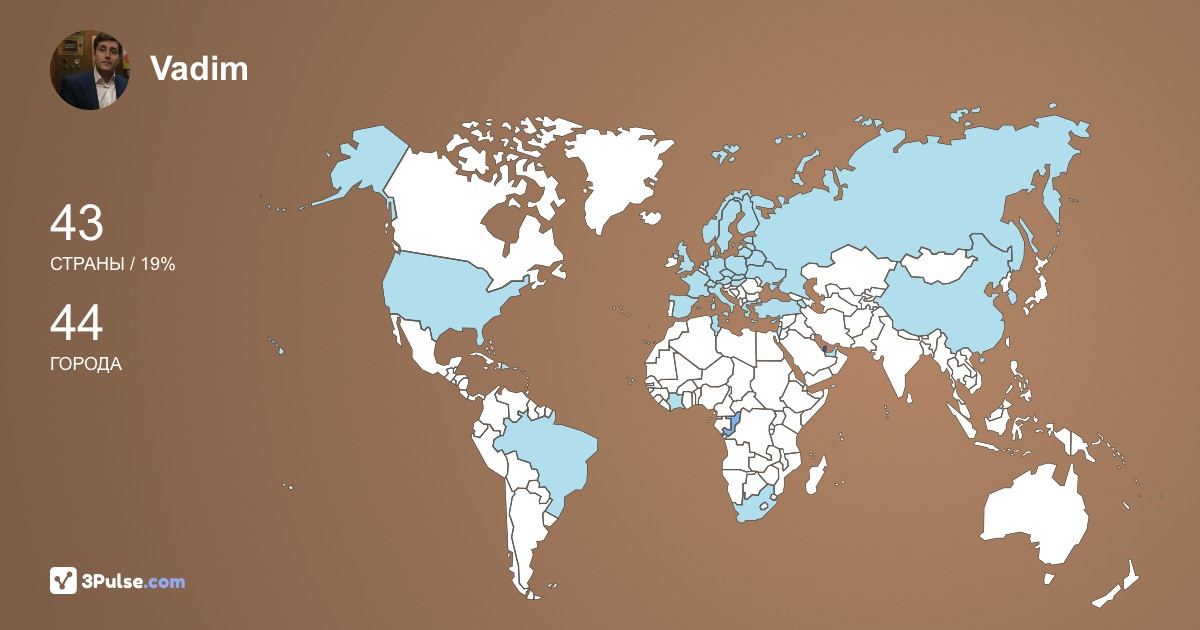 Изображение Карты путешествий Vadim Akopov