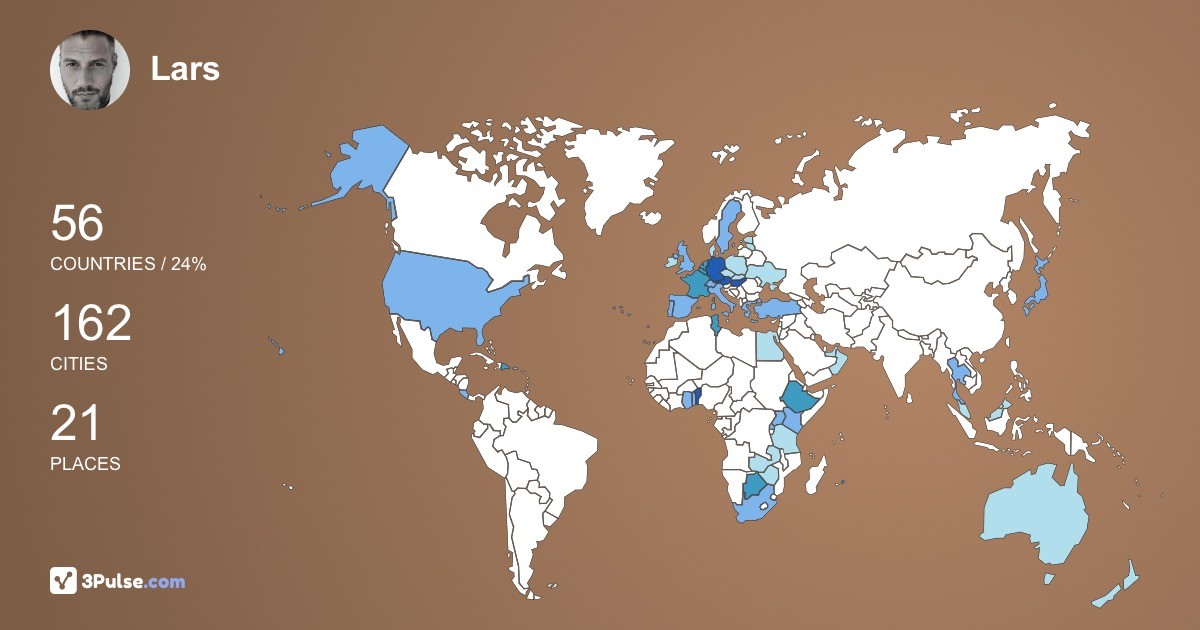 Изображение Карты путешествий Lars Beineke