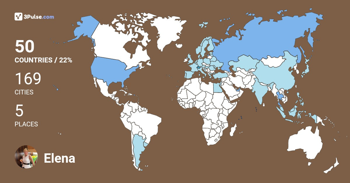 Изображение Карты путешествий Elena Zolotova