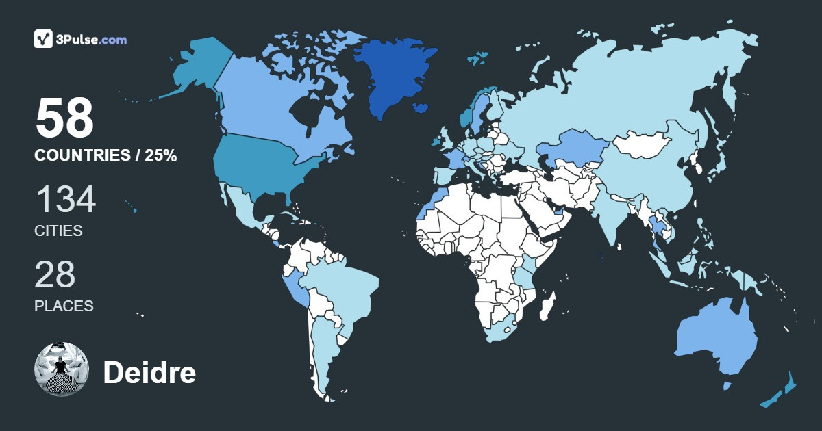 Изображение Карты путешествий Deidre Derworiz