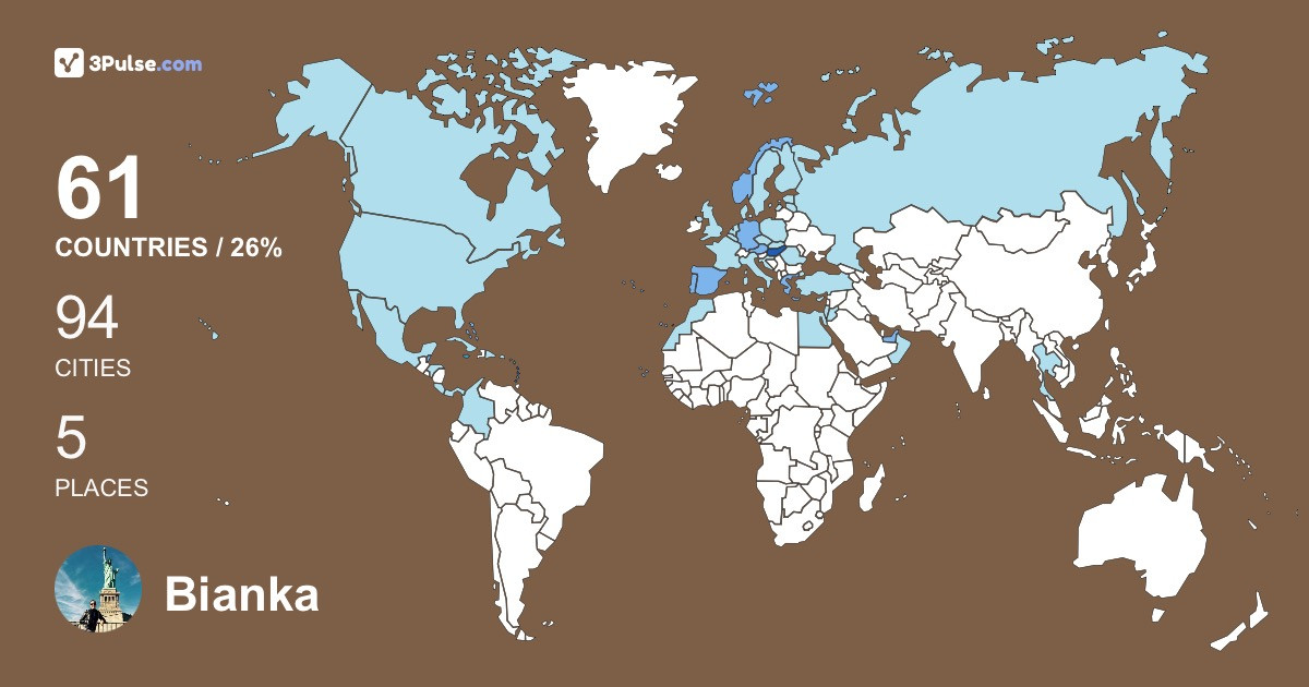Изображение Карты путешествий Bianka Kovts