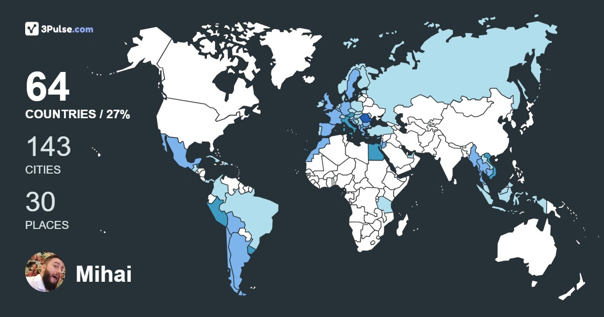 Изображение Карты путешествий Mihai Curteanu