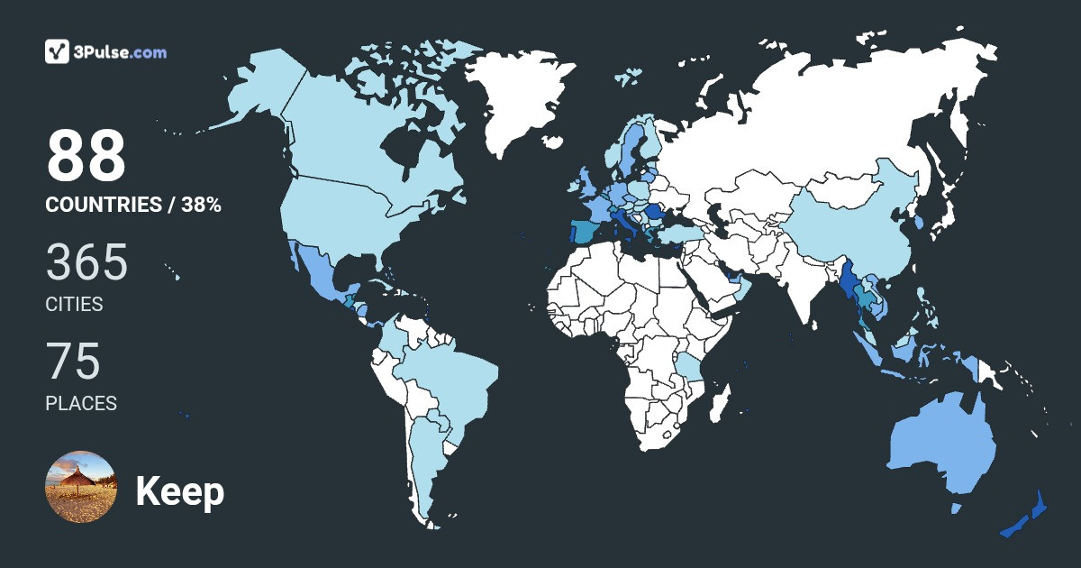 Keep Tours's Travel Map Image